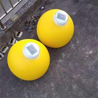 Bouée de signalisation solaire flottante ZHANHONG pour barrière marine, lumière clignotante haute intensité, visibilité 1000M, en plastique flottant