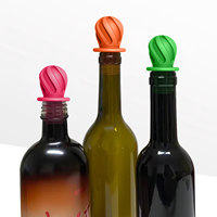 Accessoires de cuisine étanches : Bouchons de bouteille de vin et bouchons de flacon réutilisables en silicone
