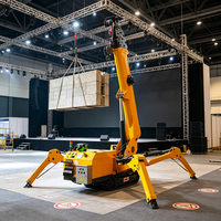 Mini-grue araignée de type chenillé avec une capacité de levage de 5 tonnes pour les opérations de levage dans les couloirs étroits et sur les chantiers confinés