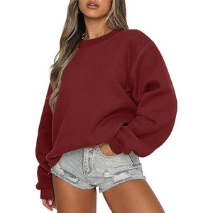 Sweat-shirt à col rond surdimensionné pour femme Ceboyel - Pull tricoté ample tendance Y2K - Product Image 3