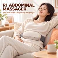Masseur électrique portable chauffant pour moxibustion avec têtes de massage interchangeables, appareil de massage USB pour la taille et l'abdomen, OEM ODM