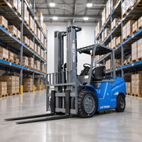 Forklift Listrik Liftron CPD35L 3500kg 3.5 Ton, Sasis Kokoh, Jarak Sumbu Roda Panjang, untuk Pemuatan dan Pembongkaran Pallet