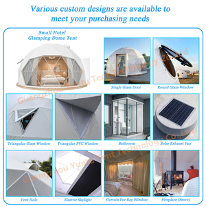 เต็นท์โดมทรงจีโอเดสิก PVC ขนาด 26 ฟุต พร้อมเครื่องปรับอากาศ บริการ OEM จากโรงงาน พร้อมโลโก้แบรนด์ - Product Image 6