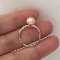 Bague en argent Sterling 925 ajustable pour bricolage, perle de tatian, akoya, accessoires de bricolage, vente en gros, livraison gratuite