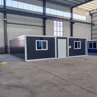 Maison préfabriquée contemporaine extensible de 40 pieds avec 3 chambres pour bureau à domicile ou appartement