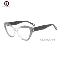 Vente en gros de montures œil de chat en acétate pour lunettes surdimensionnées lunettes optiques rétro lunettes transparentes en acétate