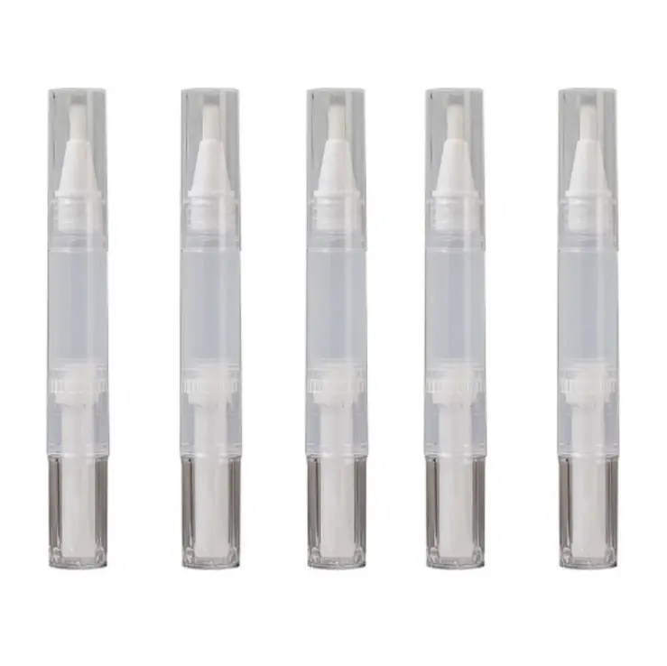 Schoonheid 1.5Ml 2Ml 3Ml 5Ml Plastic Nagellak Fles Roterende Pen Buis Tanden Whitening Pen Cosmetische lip Borstel Verpakking