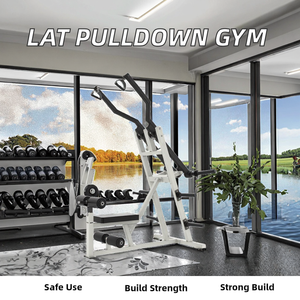 高プーリーラットプルダウンマシンストレングストレーニングジム用安全機能付きバックワークアウトスチール素材 - Product Image 2