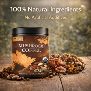 Mistura de Café Orgânico Premium com Cogumelos, Bebida Funcional Instantânea com Extrato de 7 Cogumelos, Marca Privada por Atacado - Product Image 4