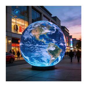 Écran LED sphérique d'<span class=keywords><strong>extérieur</strong></span> en promotion, affichage 360°, design sans soudure, 5m 3m, mur vidéo LED sphérique <span class=keywords><strong>extérieur</strong></span> personnalisé - Product Image 1