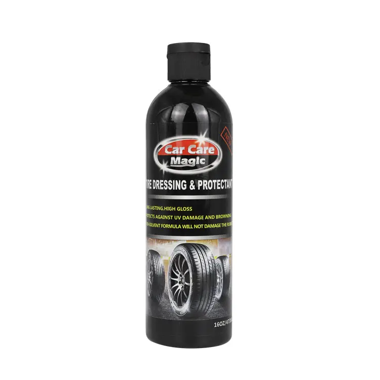 Spray para cuidados com o carro cera de silicone para polir pneus em gel para lustrar pneus