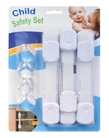 Kit complet de sécurité pour bébé Sair OEM, serrure de sécurité pour armoire, protection d'angle en PVC souple, serrure et protection pour bébé