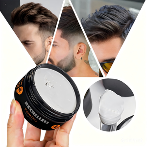 Cera para Peinar el Cabello de Alta Calidad, 80g, Fijación Fuerte, Textura Mate, con Cera de Abeja y Aceite de Coco, para Todo Tipo de Cabello y Hombres, Superventas - Product Image 2