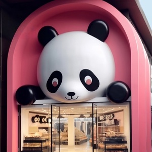 Letreros de Fibra de Vidrio Personalizados para Cafeterías, Librerías, Centros Comerciales, Parques de Atracciones, Esculturas de Pandas Gigantes - Product Image 4