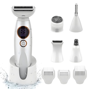Set de Depilación 5 en 1 para Mujer, Resistente al Agua IPX7, Recortadora de Vello Púbico, Recortadora de Vello para Partes Íntimas - Product Image 1