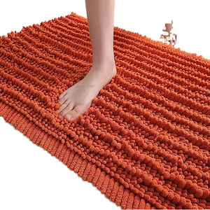 Tapis de bain en microfibre douce et moelleuse, absorbant, antidérapant, lavable en machine, 6 couleurs, 17x24, 20x32 pouces, mousse à mémoire de forme disponible - Product Image 1