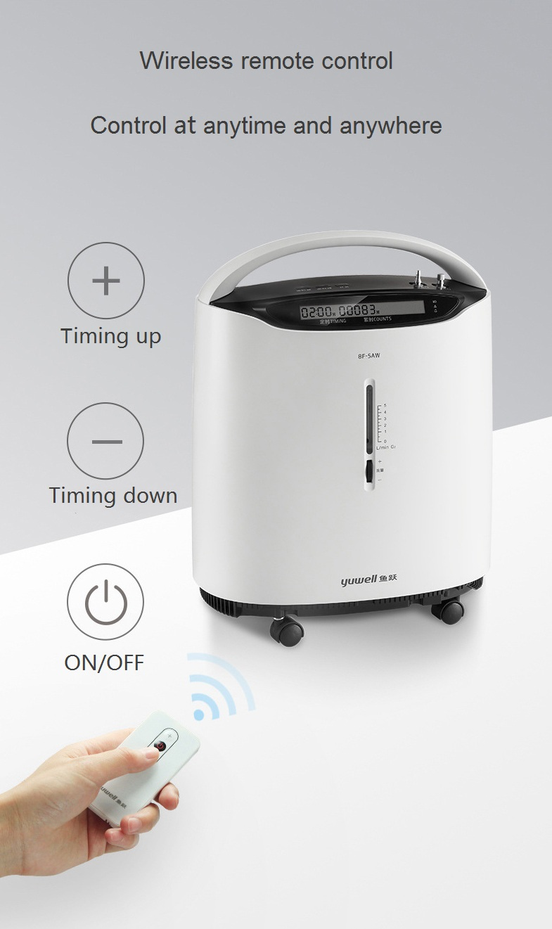 Yuwell 8F-5AW Portable Oxygen Concentrator - Reliable