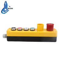 Boîtier de commande à boutons-poussoirs en plastique PC pour palan électrique 6 trous XDL722-JBW624P, 10A 220V, protection IP65, certifié CE