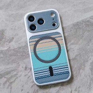 เคสโทรศัพท์มือถือเนื้อคาร์บอนไฟเบอร์แม่เหล็กคุณภาพสูงสำหรับ iPhone 17 Pro Max 17 Air 16 PLUS เคสหนังกันกระแทกด้านหลัง - Product Image 4