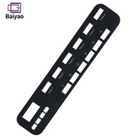 Panel Frontal Acrílico con Recubrimiento Gráfico Personalizado, Material PET con Botones, para Paneles Electrónicos/Médicos, Resistente a Arañazos