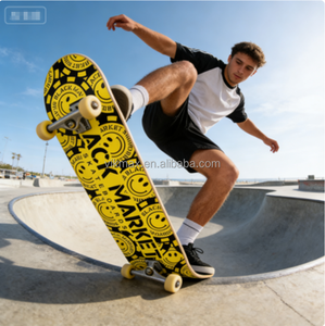 Set de Skateboard Profesional Black Market de 7 Capas de Arce Canadiense con Doble Rocker, Tecnología de Fundición por Gravedad, Rodamientos ABEC-7, 150 kg - Product Image 3