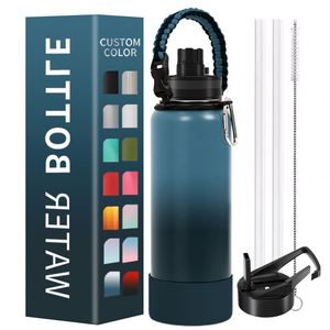 500ml/750ml/<b>1L</b> BPA Free Stainless Steel <b>Water</b> <b>Bottle</b> With Logo for Office Sports Camping - Product Image 3