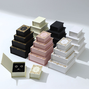 Luxury Vintage Book-Shape <strong>Gold</strong> Foil Jewelry Gift <strong>Box</strong>, Magnetic Closure Cardboard Boxes for <strong>Rings</strong>, Earrings, Necklaces, Bracelets - Product Image 5