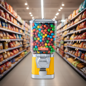 Vevor Dispensador de Dulces Manual Amarillo de 17 Pulgadas, Máquina Compacta para Venta Minorista de Snacks - Product Image 2