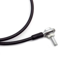 Câble en fil galvanisé recouvert de vinyle noir avec œillet, câble de gym à domicile et autres accessoires