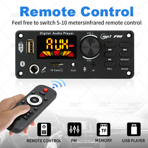 Placa decodificadora de MP3 <span class=keywords><strong>Bluetooth</strong></span> 5,0 DC 12V, reproductor de MP3 inalámbrico para coche, micrófono manos libres USB, grabación, TF, Radio FM, memoria de apagado - Product Image 2