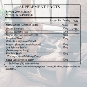 Cápsulas Ultra Male Enhancement con Saw Palmetto y Horny Goat Weed para Adultos, Ayuda a Mejorar la Energía, la Resistencia y el Rendimiento - Product Image 5