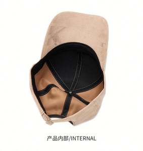 Casquette de baseball à motif matelassé pour hommes et femmes, nouvelle collection automne-hiver, casquettes de baseball chaudes en daim - Product Image 5