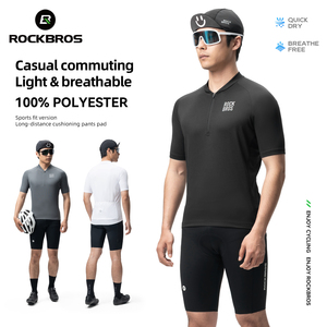 <span class=keywords><strong>ROCKBROS</strong></span>男士骑行服运动衫透气自行车装短袖山路骑行服 - Product Image 2