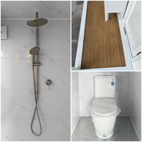 Baño Portátil Sanitario, Inodoro Móvil con Diseño Moderno, Material de Contenedor Transpirable para Uso en Exteriores y Dormitorios
