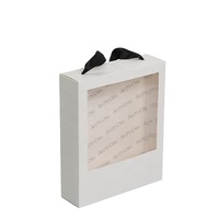 Tocados de embalaje de papel únicos de marca, ropa de bebé, reloj, caja de regalo de joyería con ventana de PVC