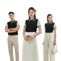Vêtements de sport respirants manches de couleur contrastée Polo Polyester Spandex 95/5 T-shirt personnalisé variété de Styles approvisionnement direct en usine