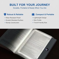 Nouvelle lampe de lecture LED plate 2026, rechargeable, pour livre, dortoir, chambre, portable, USB, lumière d'ambiance pour étudiant