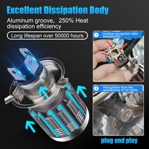 Heiße 10000Lm <span class=keywords><strong>H4</strong></span> LED Motorrad <span class=keywords><strong>H6</strong></span> BA20D LED P15D Moto Scheinwerfer lampen CSP Linse Weiß Gelb Hi Lo Lampe Roller Nebels chein werfer 12V - Product Image 5