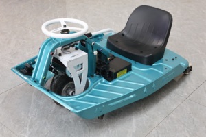 โกคาร์ทไฟฟ้าแบบขับเคลื่อนด้วยโซ่ 500 วัตต์ รับน้ำหนักสูงสุด 200 กก. สำหรับเด็ก สีฟ้า - Product Image 4