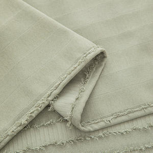 Nouveau design de tissu de rideau rayé bohème vert sauge, rideau occultant capitonné pour le salon - Product Image 4