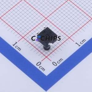 GT-TC074B-H070-L1 Tactile Switch SMD-4P,4.5x4.5mm Switch Single Pole Single Throw Round Button 2.5N Vertical Mount - Product Image 2