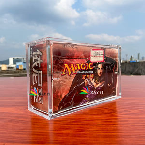 RAY YI Boîte de présentation en acrylique personnalisée Commander <span class=keywords><strong>Deck</strong></span> <span class=keywords><strong>Mtg</strong></span> Booster Box Vitrine de luxe transparente <span class=keywords><strong>Mtg</strong></span> Collector Booster Box Acrylique case - Product Image 5