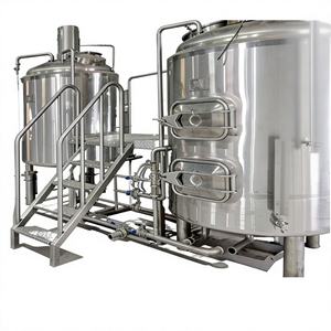 Équipement de fermentation en acier inoxydable pour <span class=keywords><strong>la</strong></span> bière, y compris <span class=keywords><strong>la</strong></span> chaudière de brassage, les cuves de fermentation, l'unité de nettoyage CIP, PLC - Product Image 1