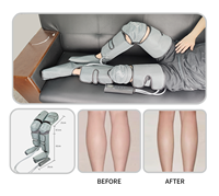 HEALTHPAL 510k Best Sellers Appareil de massage électrique pliable à compression d'air pour la récupération sportive des jambes, des pieds et des mollets