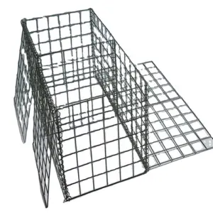 六角形および正方形の亜鉛メッキPVCコーティングされた蛇籠メッシュ蛇籠バスケット品種保護