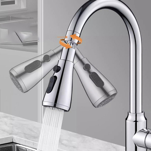 Robinet de salle de bains et de cuisine à deux vitesses à un bouton avec <span class=keywords><strong>bras</strong></span> de <span class=keywords><strong>douche</strong></span> anti-éclaboussures Accessoire <span class=keywords><strong>pour</strong></span> artefact d'eau à usage domestique - Product Image 5