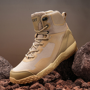 Botas tácticas de malla caqui para hombre DF33 Cosplay Camping, transpirables, de caña alta, para exteriores, para todas las estaciones. - Product Image 3