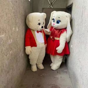 Funtoys conejo oso <span class=keywords><strong>de</strong></span> peluche pareja mascota disfraz personalizado cumpleaños bodas Navidad comercial Día <span class=keywords><strong>de</strong></span> San Valentín para adultos - Product Image 5