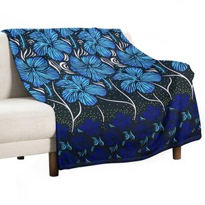 Tissu Africain Couvertures personnalisées bon marché imprimées à la cire Jette Pagne Ethnique <span class=keywords><strong>Bogolan</strong></span> Fleurs de Mariage Vente en gros Couverture de lit pour l'hiver - Product Image 3
