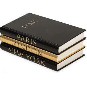 Cuadernos Decorativos de Cuero Personalizados con Tapa Dura y Detalles en Dorado para Decoración del Hogar y Regalos - Product Image 1